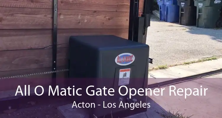 All O Matic Gate Opener Repair Acton - Los Angeles