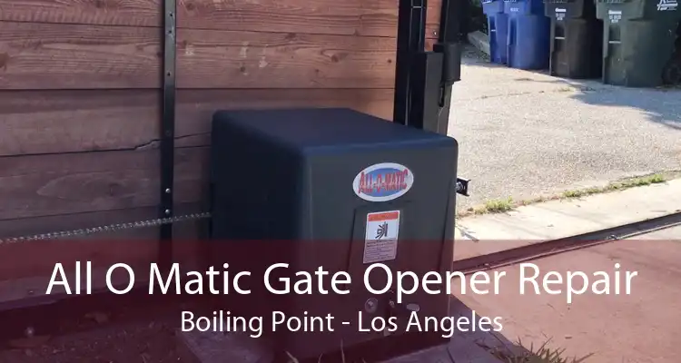 All O Matic Gate Opener Repair Boiling Point - Los Angeles