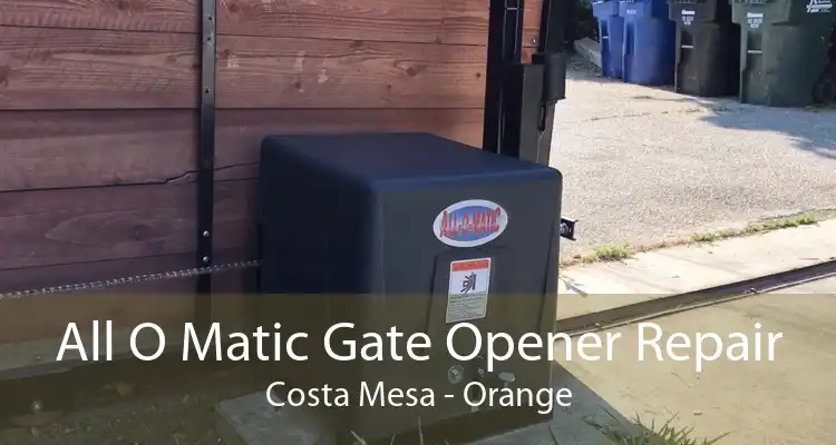 All O Matic Gate Opener Repair Costa Mesa - Orange