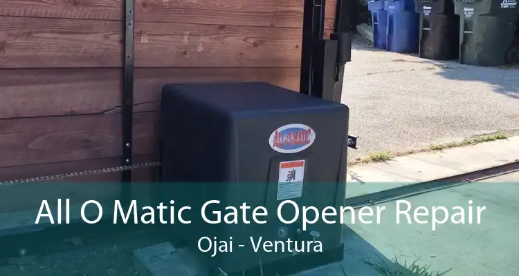 All O Matic Gate Opener Repair Ojai - Ventura