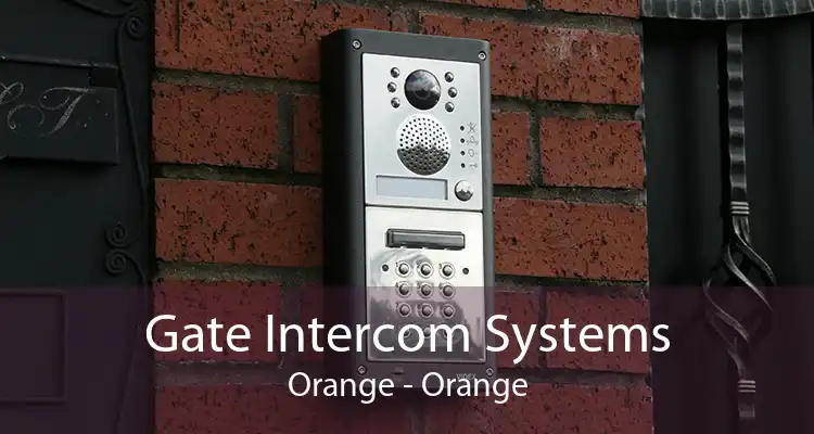 Gate Intercom Systems Orange - Orange