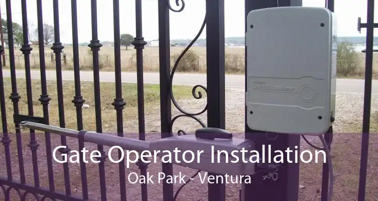 Gate Operator Installation Oak Park - Ventura