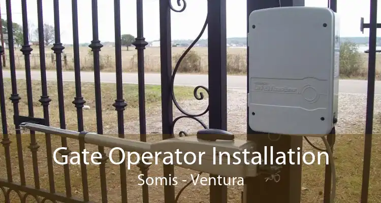 Gate Operator Installation Somis - Ventura