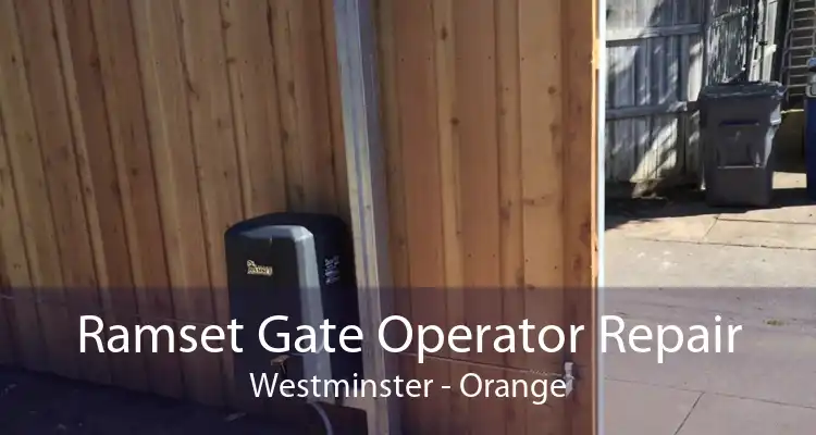 Ramset Gate Operator Repair Westminster - Orange